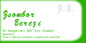 zsombor berczi business card